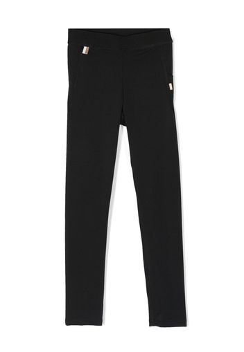 BOSS Kidswear Leggings con dettaglio a righe - Nero