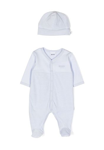 BOSS Kidswear Pigiama con ricamo - Blu