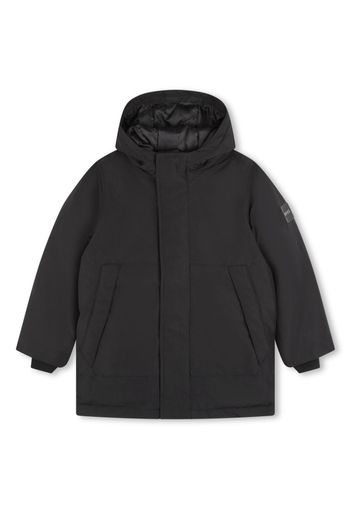 BOSS Kidswear logo-patch hoodie - Nero