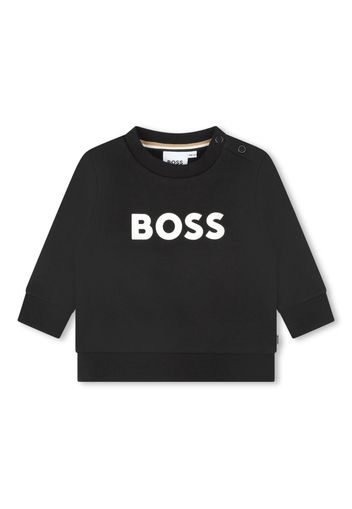 BOSS Kidswear logo-print cotton sweatshirt - Nero