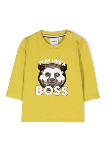 BOSS Kidswear T-shirt con stampa - Giallo