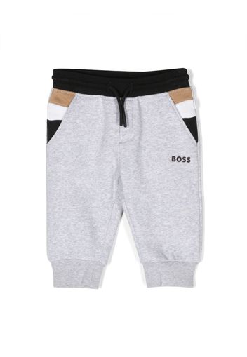 BOSS Kidswear Pantaloni sportivi con stampa - Grigio