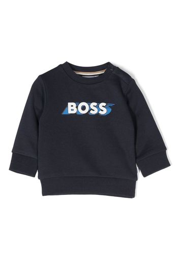 BOSS Kidswear Felpa con stampa - Blu