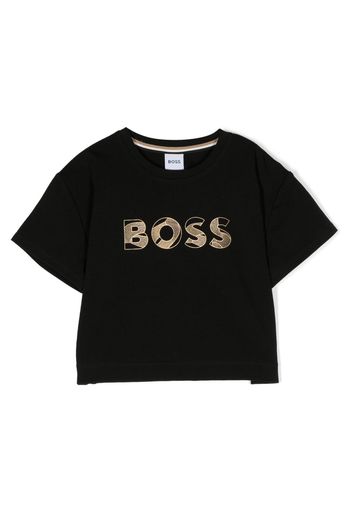 BOSS Kidswear T-shirt con ricamo - Nero