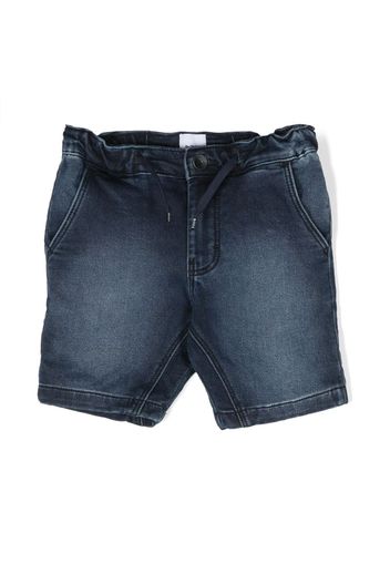 BOSS Kidswear drawstring denim shorts - Blu