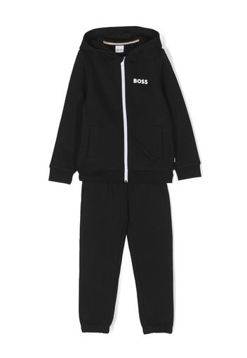 BOSS Kidswear logo-print tracksuit - Nero