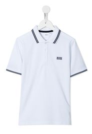 BOSS Kidswear Polo con ricamo - Bianco