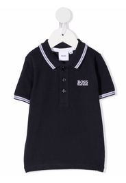 BOSS Kidswear Polo con ricamo - Blu