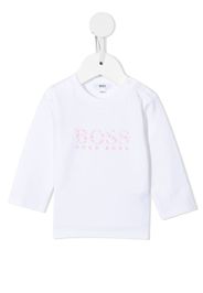 BOSS Kidswear paw-print logo T-shirt - Bianco