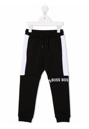 BOSS Kidswear colour block track pants - Nero