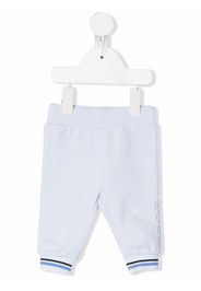 BOSS Kidswear logo-print cotton track trousers - Blu