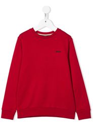 BOSS Kidswear logo-print long-sleeve sweatshirt - Rosso