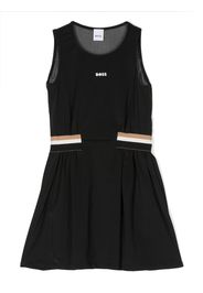 BOSS Kidswear contrasting-waistband sleeveless dress - Nero