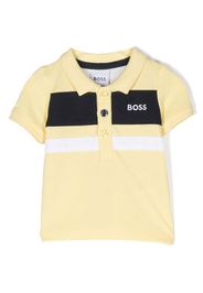 BOSS Kidswear Polo a maniche corte con stampa - Giallo