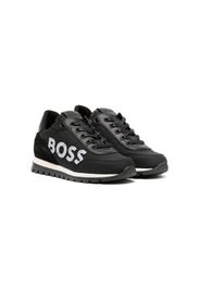 BOSS Kidswear logo-print low-top sneakers - Nero