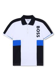 BOSS Kidswear Polo a maniche corte con stampa - Bianco