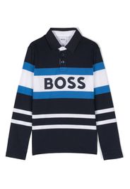 BOSS Kidswear Polo con stampa - Blu