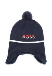 BOSS Kidswear Berretto con ricamo - Blu