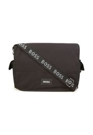 BOSS Kidswear logo-patch changing bag - Nero