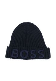 BOSS Kidswear Berretto con ricamo - Blu