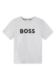 BOSS Kidswear logo-print cotton T-shirt - Grigio