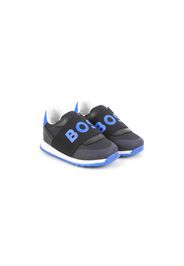 BOSS Kidswear logo-print slip-on sneakers - Nero