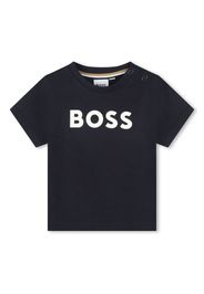 BOSS Kidswear logo-print cotton T-shirt - Blu