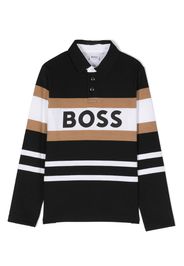 BOSS Kidswear Polo a righe - Nero