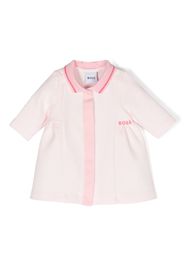 BOSS Kidswear Abito in stile polo con ricamo - Rosa