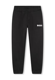 BOSS Kidswear logo-print cotton track pants - Nero