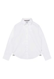 BOSS Kidswear logo-embroidered long-sleeve shirt - Bianco