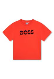 BOSS Kidswear T-shirt con ricamo - Rosso