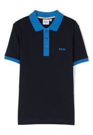 BOSS Kidswear Polo con stampa - Blu