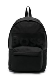 BOSS Kidswear embossed-logo backpack - Nero