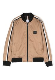 BOSS Kidswear Bomber con applicazione - Marrone