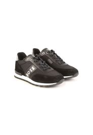 BOSS Kidswear logo-print lace-up sneakers - Nero