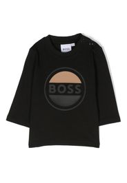 BOSS Kidswear logo-print cotton T-shirt - Nero