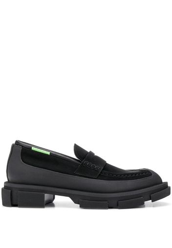 panelled loafers