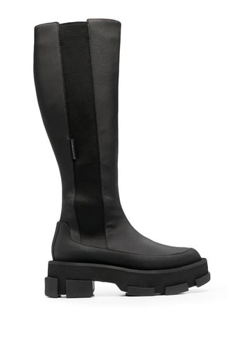 Both Gao Platform Knee Boots - Nero