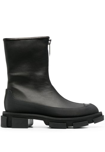 Both zip-up ankle boots - Nero