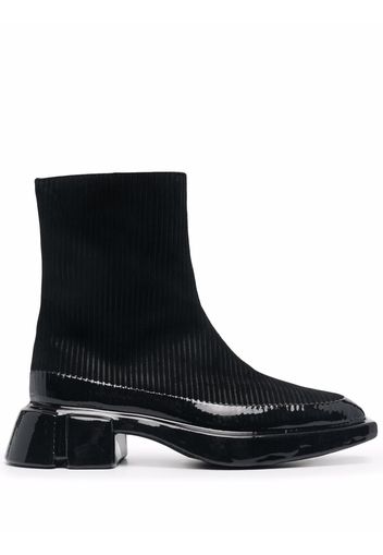 Both sock-style ankle boots - Nero