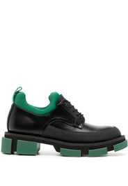 Both lace-up leather shoes - Nero