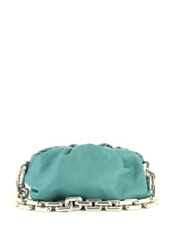 Bottega Veneta Pre-Owned chunky chain gathered handbag - Blu