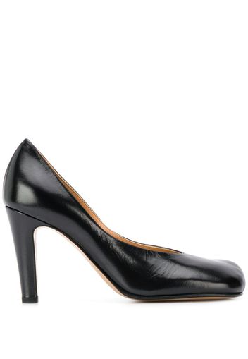 Bloc high-heeled pumps