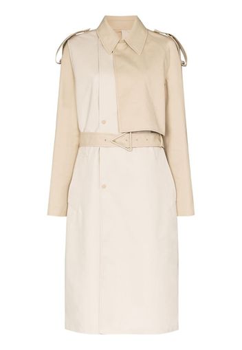 double layer trench coat