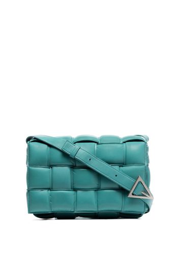 blue Casette padded leather shoulder bag