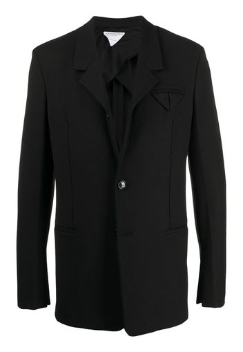 notch collar tailored blazer