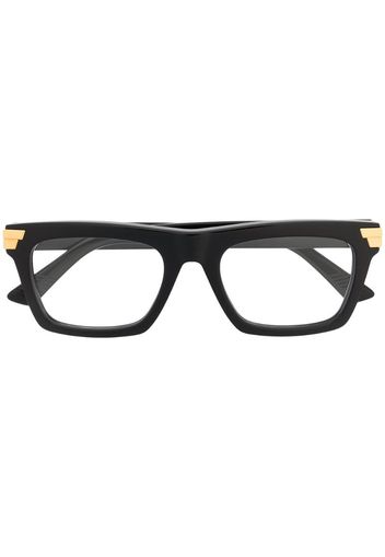 rectangular-frame glasses