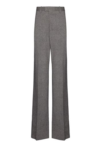 Bottega Veneta herringbone wool trousers - Grigio