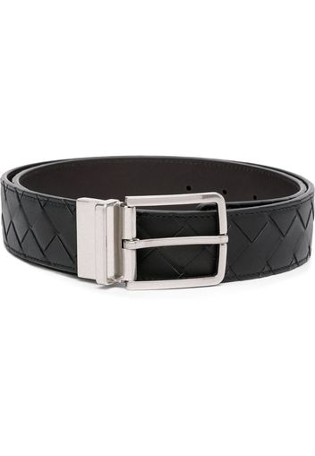 Intrecciato leather belt